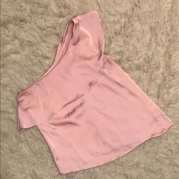 Pink one shoulder top - Picture 1 of 1